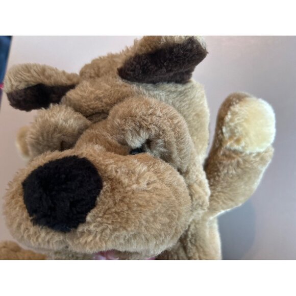 Cuddle Wit Brown Shar Pei Dog Vintage Plush Toy - Picture 2 of 10